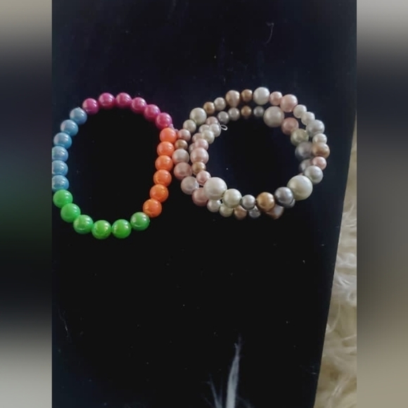 2pcs Ball Beaded Jewelry Colorful Bracelet. 🌴 - Picture 4 of 4